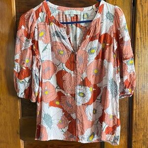 LOFT Floral Blouse